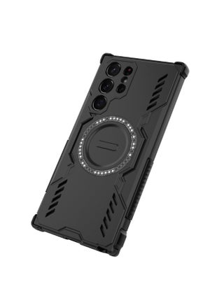 for Samsung Galaxy S23 Ultra Case Cover，Breathable And Heat-Dissipating，Airbag Anti-Drop，Comfortable Feel Magnetic Suction Protection  Phone Case for Samsung Galaxy S23 Ultra，Black. - view 5